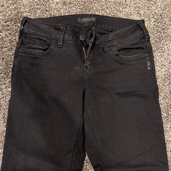 Silver Jeans Women's Black Skinny Jeans - Picture 2 of 3